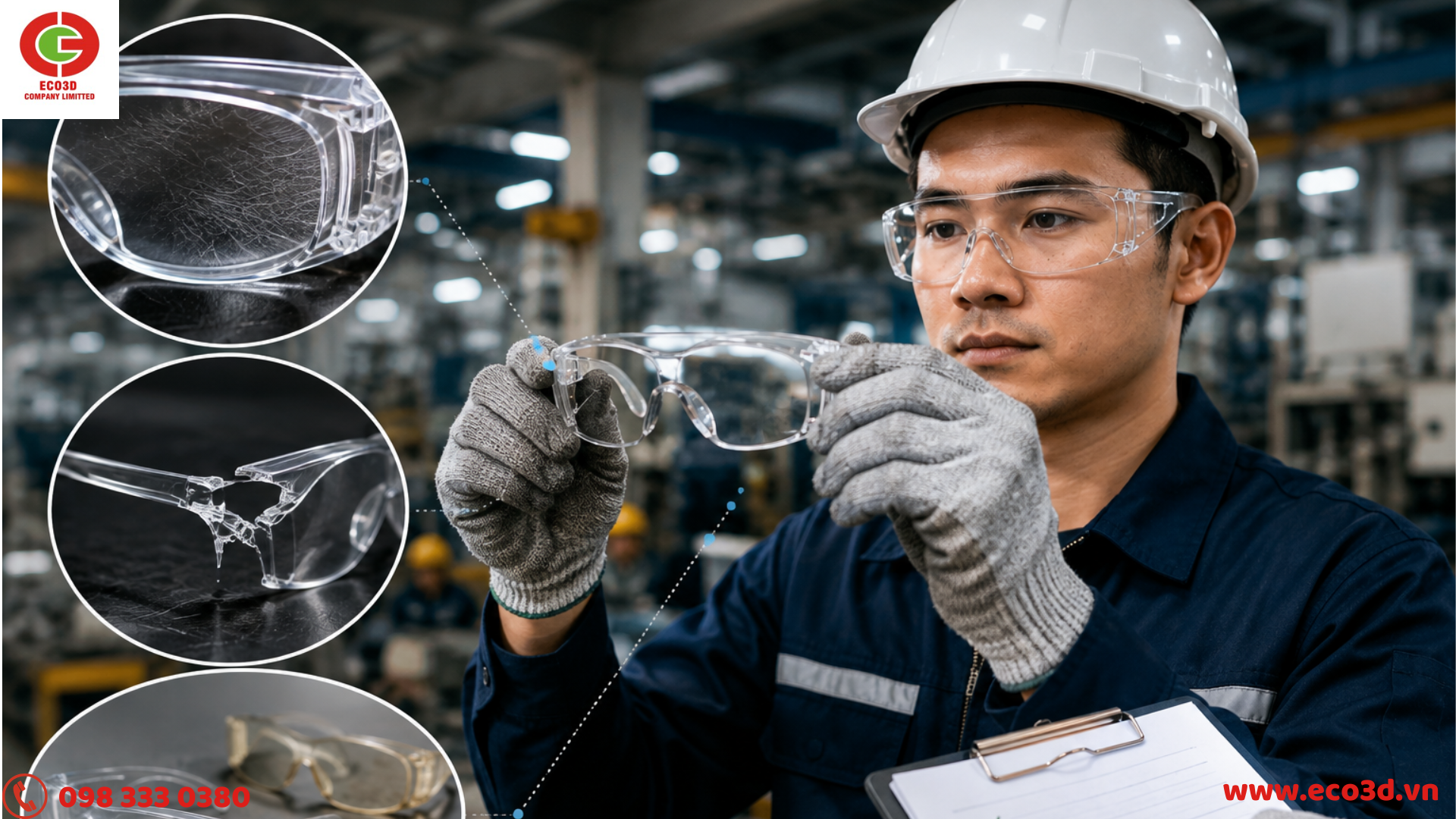 3 điều cần biết về gọng kính bảo hộ có độ đàn hồi
